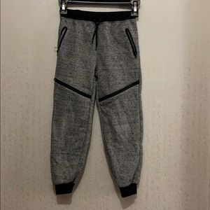 Boy grey and black sweat pants